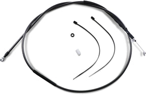 Magnum Shielding Clutch Cable Two Piece Black Pearl Chrome Black/Clear Clutch Lines Magnum Shielding