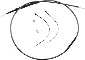 Magnum Shielding Clutch Cable Two Piece Black Pearl Chrome Black/Clear Clutch Lines Magnum Shielding
