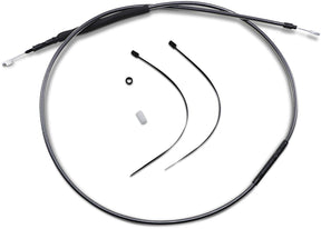 Magnum Shielding Clutch Cable Two Piece Black Pearl Chrome Black/Clear Clutch Lines Magnum Shielding