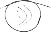 Magnum Shielding Clutch Cable Two Piece Black Pearl Chrome Black/Clear Clutch Lines Magnum Shielding