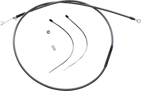 Magnum Shielding Clutch Cable Two Piece Black Pearl Chrome Black/Clear Clutch Lines Magnum Shielding