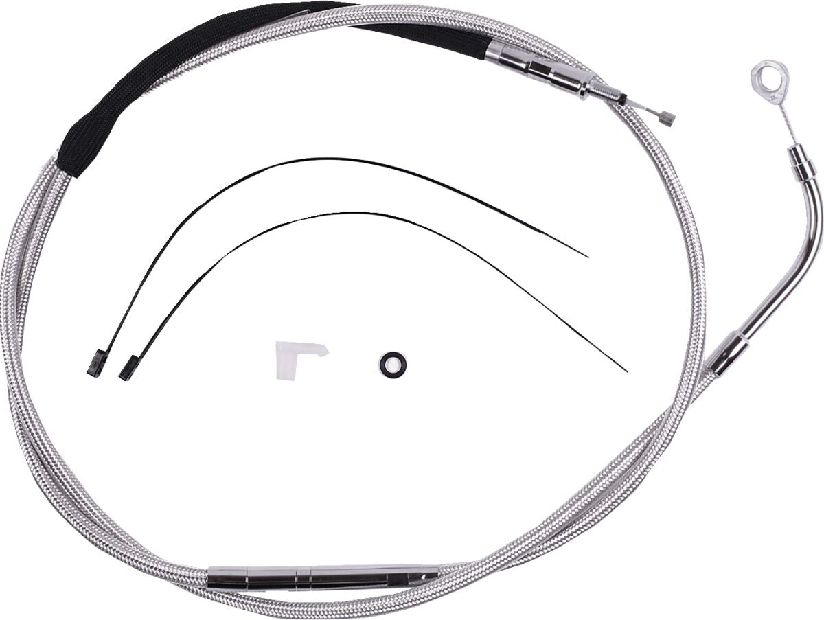 Magnum Shielding Clutch Cable Polished Clutch Lines Magnum Shielding
