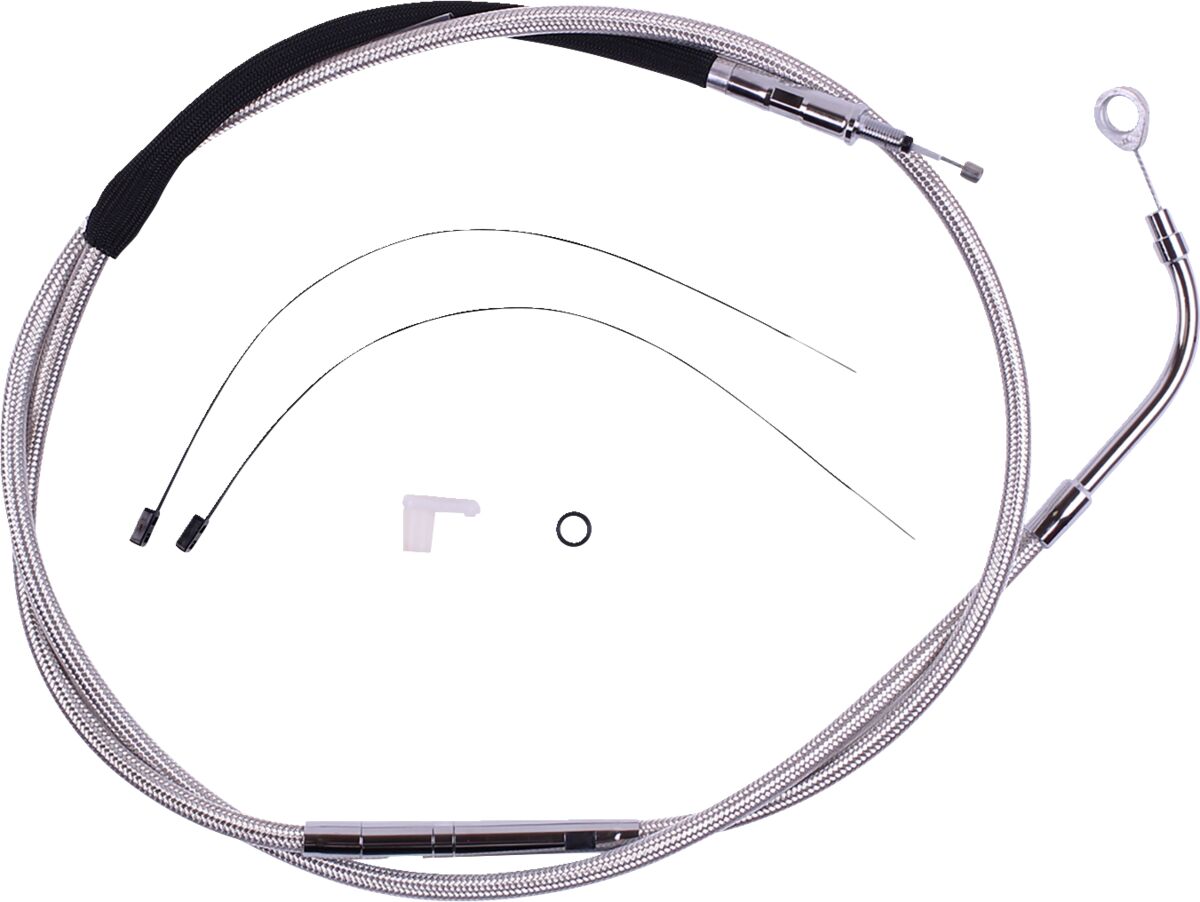 Magnum Shielding Clutch Cable Polished Clutch Lines Magnum Shielding