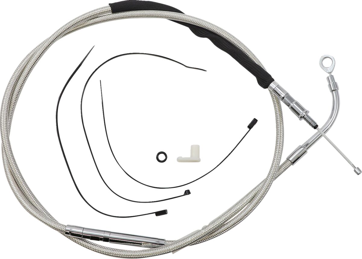 Magnum Shielding Clutch Cable Polished Clutch Lines Magnum Shielding