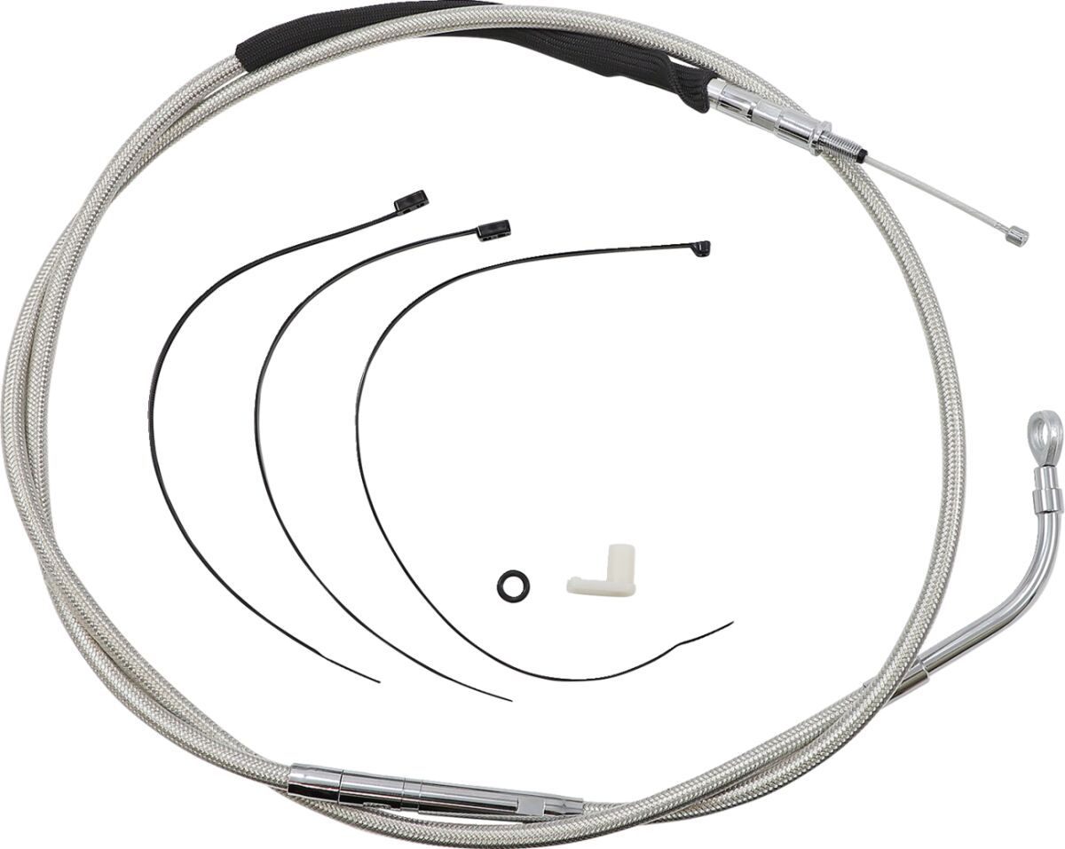 Magnum Shielding Clutch Cable Polished Clutch Lines Magnum Shielding