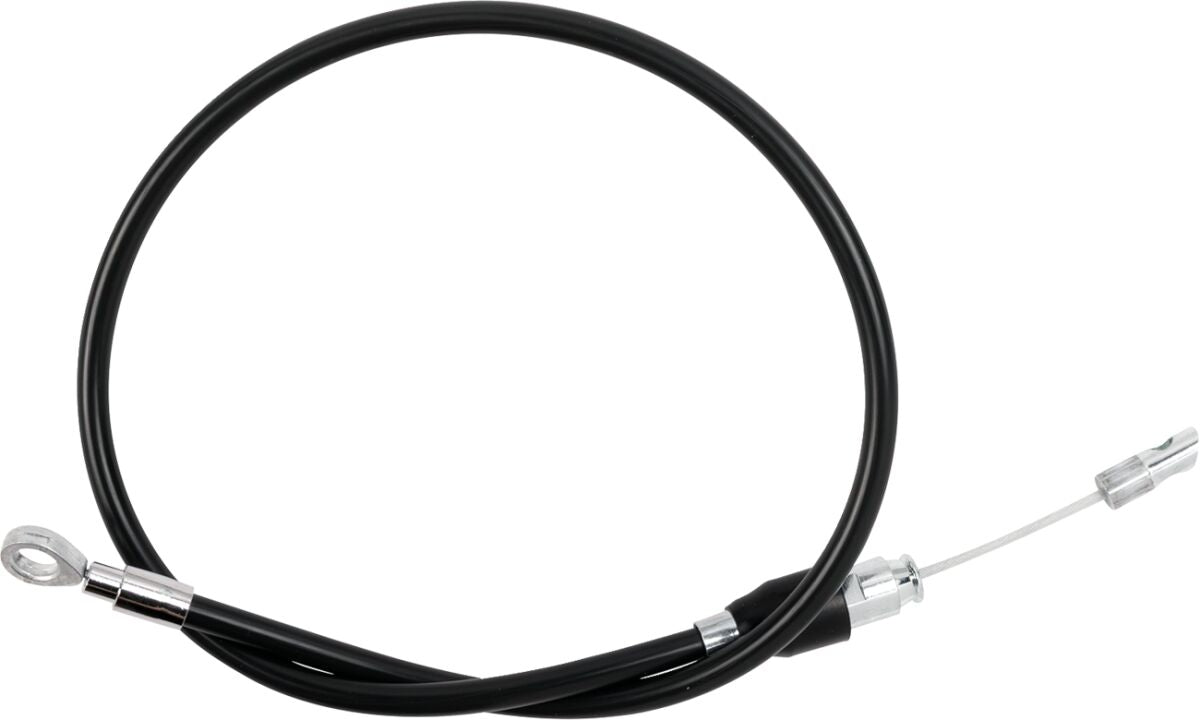 Drag Specialties Clutch Cable Upper Black/Chrome Clutch Lines Drag Specialties