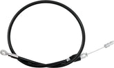 Drag Specialties Clutch Cable Upper Black/Chrome Clutch Lines Drag Specialties