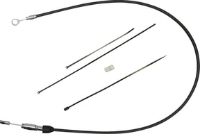 Drag Specialties Clutch Cable Upper Black/Chrome Clutch Lines Drag Specialties
