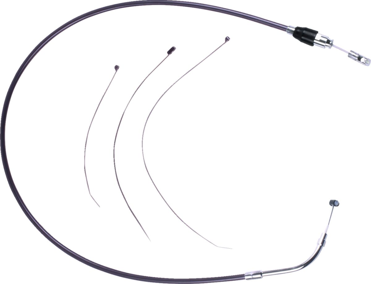 Drag Specialties Cable Clutch Quick Connect Blk/Chr Clutch Lines Drag Specialties