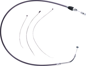 Drag Specialties Cable Clutch Quick Connect Blk/Chr Clutch Lines Drag Specialties