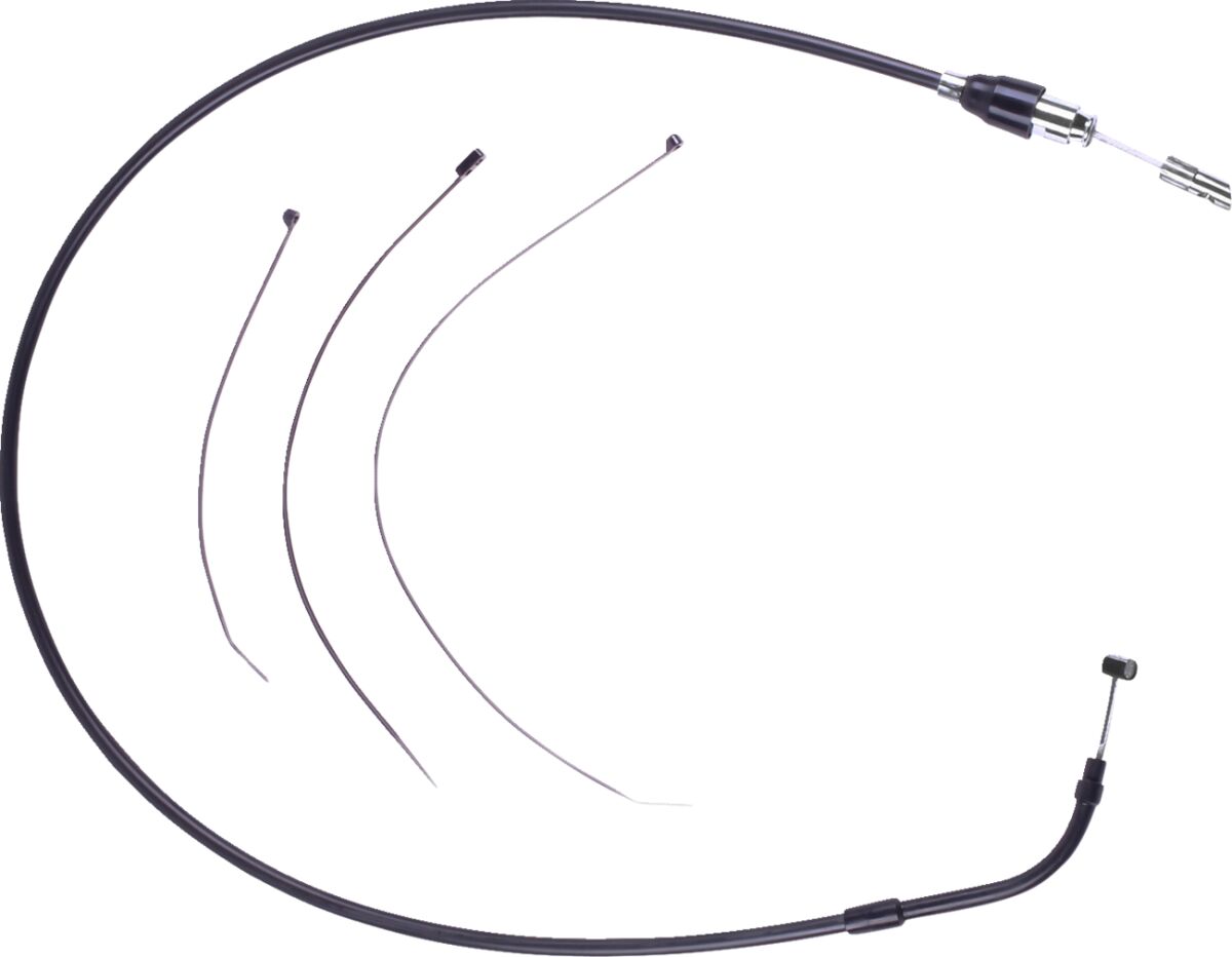 Drag Specialties Cable Clutch Quick Connect Blk/Blk Clutch Lines Drag Specialties