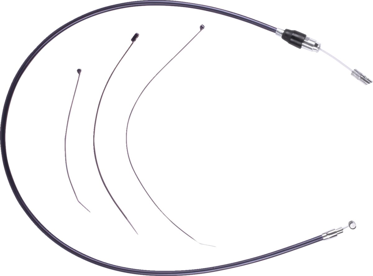 Drag Specialties Cable Clutch Quick Connect Blk/Chr Clutch Lines Drag Specialties