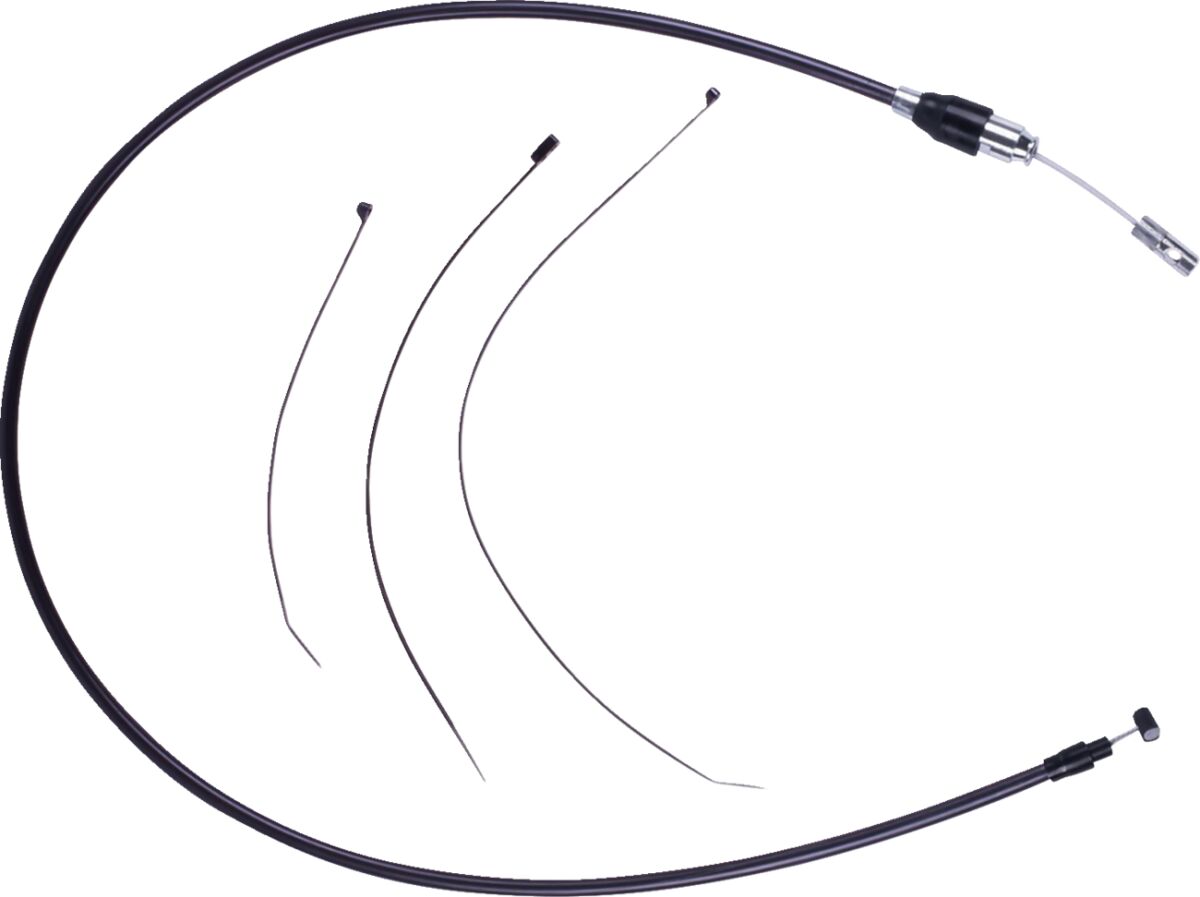 Drag Specialties Cable Clutch Quick Connect Blk/Blk Clutch Lines Drag Specialties