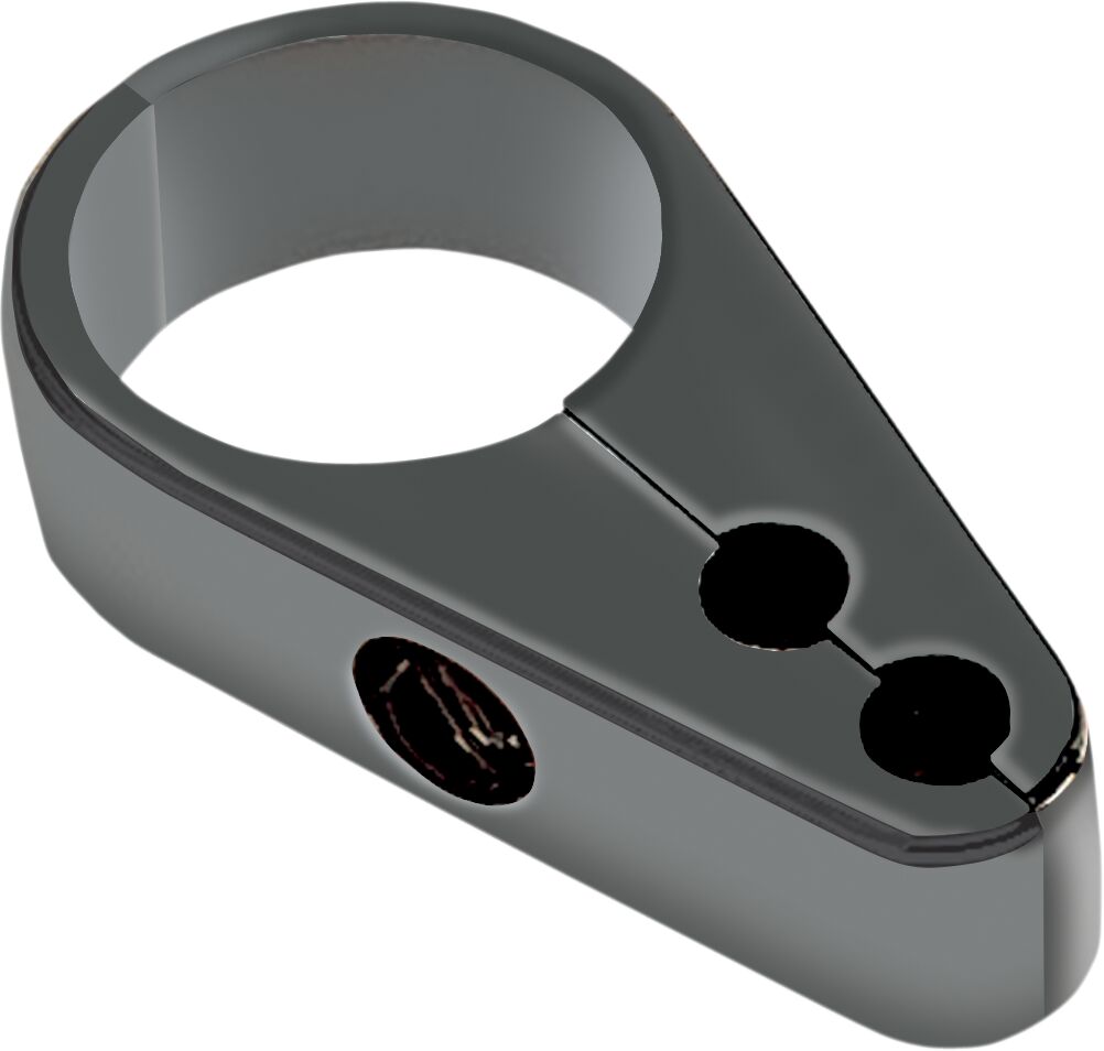 Drag Specialties Clamp 1 Thr/Idl Blk CABLE CLAMPS + GUIDES Drag Specialties