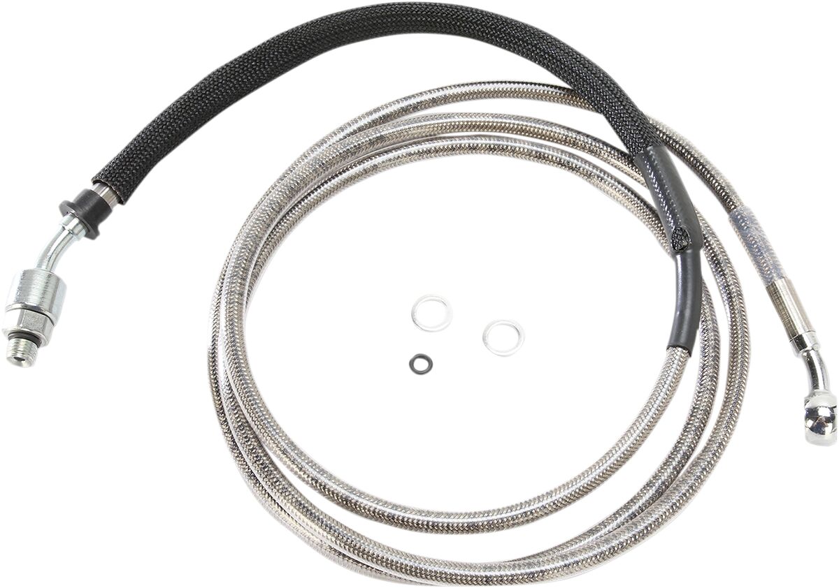 Drag Specialties Clucth Line Stainless Steel + 6" Hydraulic Hose Hydraulic Clutch Drag Specialties
