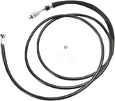 Drag Specialties Clucth Line Black Vinyl Coated + 6" Stainless Steel Hydraulic Hose Hydraulic Clutch Drag Specialties
