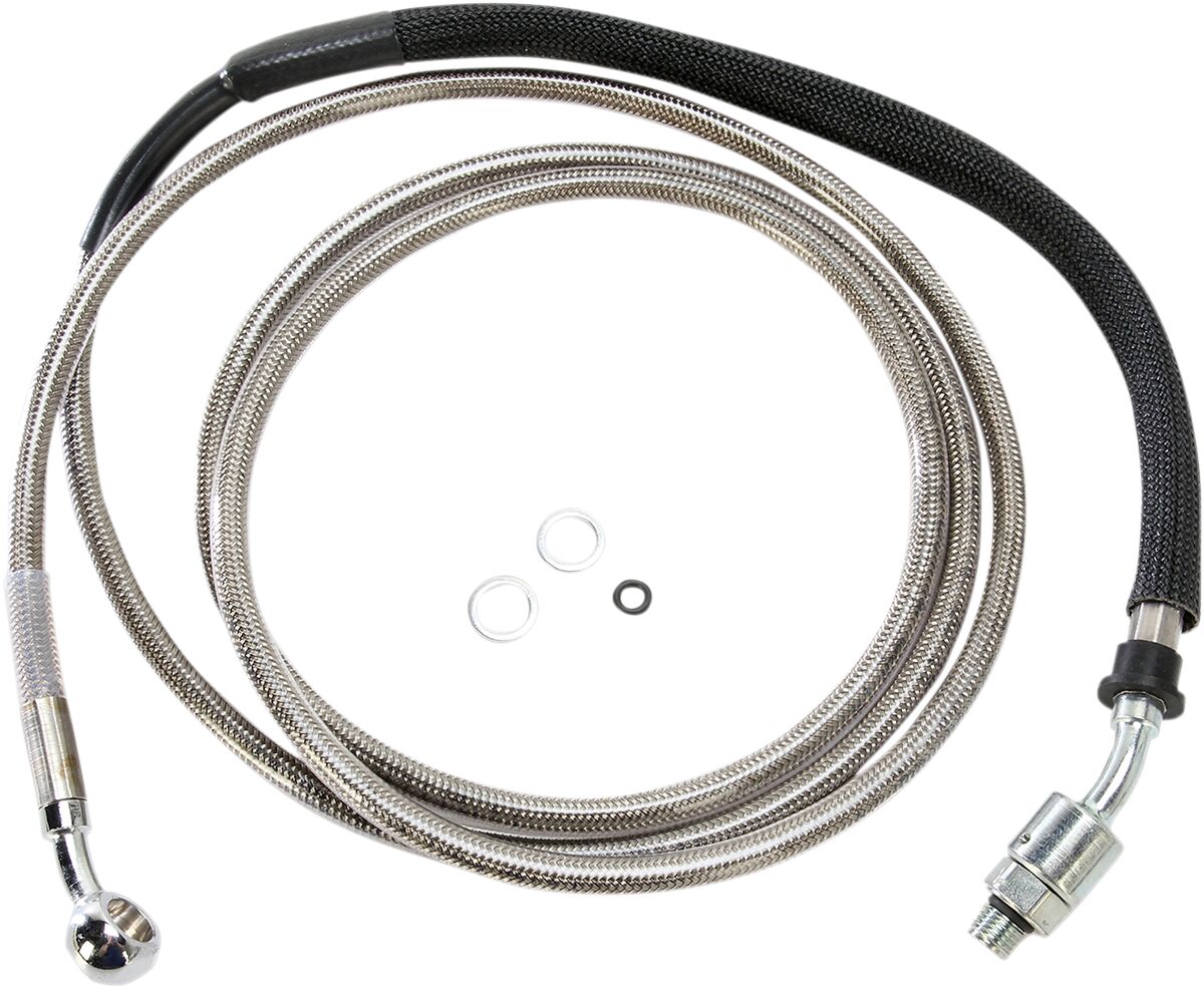 Drag Specialties Clucth Line Stainless Steel + 10" Hydraulic Hose Hydraulic Clutch Drag Specialties