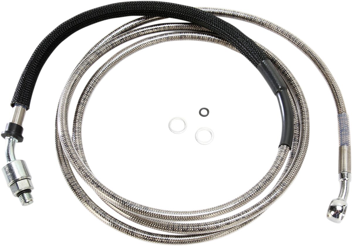 Drag Specialties Clucth Line Stainless Steel + 12" Hydraulic Hose Hydraulic Clutch Drag Specialties