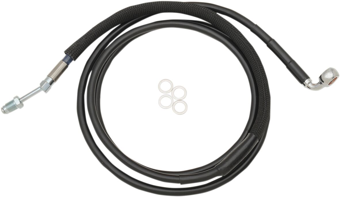 Drag Specialties Clucth Line Black Vinyl Coated Stainless Steel Hydraulic Hose Hydraulic Clutch Drag Specialties