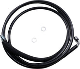 Drag Specialties Clucth Line Black Vinyl Coated + 4" Stainless Steel Hydraulic Hose Hydraulic Clutch Drag Specialties