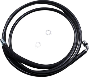 Drag Specialties Clucth Line Black Vinyl Coated + 4" Stainless Steel Hydraulic Hose Hydraulic Clutch Drag Specialties