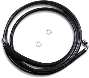 Drag Specialties Clucth Line Black Vinyl Coated + 4" Stainless Steel Hydraulic Hose Hydraulic Clutch Drag Specialties