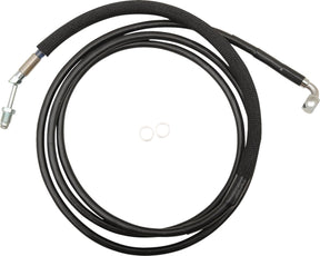 Drag Specialties Clucth Line Black Vinyl Coated + 6" Stainless Steel Hydraulic Hose Hydraulic Clutch Drag Specialties