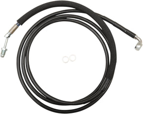 Drag Specialties Clucth Line Black Vinyl Coated + 6" Stainless Steel Hydraulic Hose Hydraulic Clutch Drag Specialties