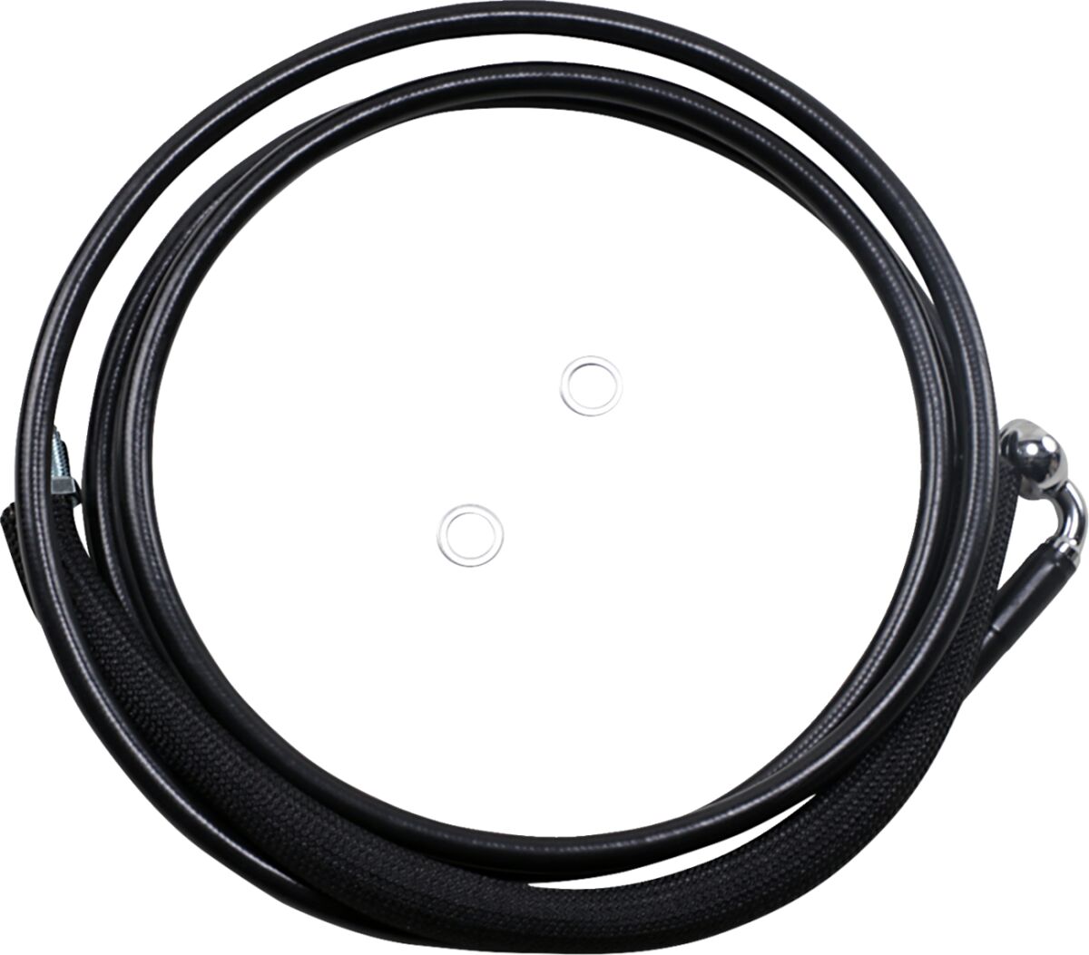 Drag Specialties Clucth Line Black Vinyl Coated + 8" Stainless Steel Hydraulic Hose Hydraulic Clutch Drag Specialties