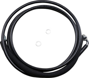 Drag Specialties Clucth Line Black Vinyl Coated + 8" Stainless Steel Hydraulic Hose Hydraulic Clutch Drag Specialties