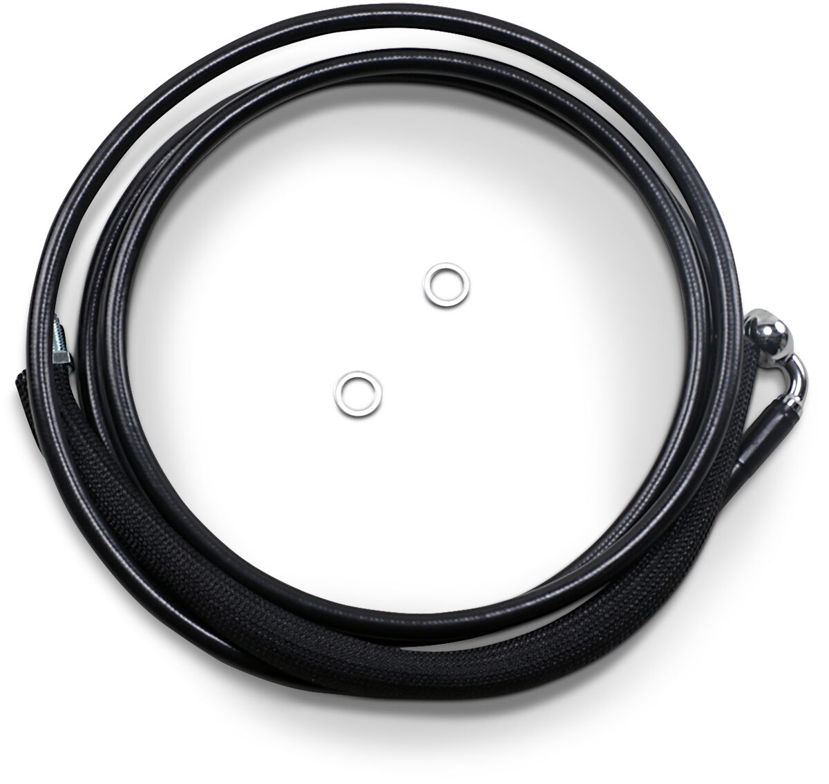 Drag Specialties Clucth Line Black Vinyl Coated + 8" Stainless Steel Hydraulic Hose Hydraulic Clutch Drag Specialties