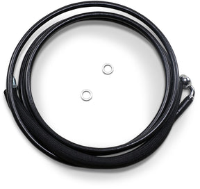 Drag Specialties Clucth Line Black Vinyl Coated + 8" Stainless Steel Hydraulic Hose Hydraulic Clutch Drag Specialties