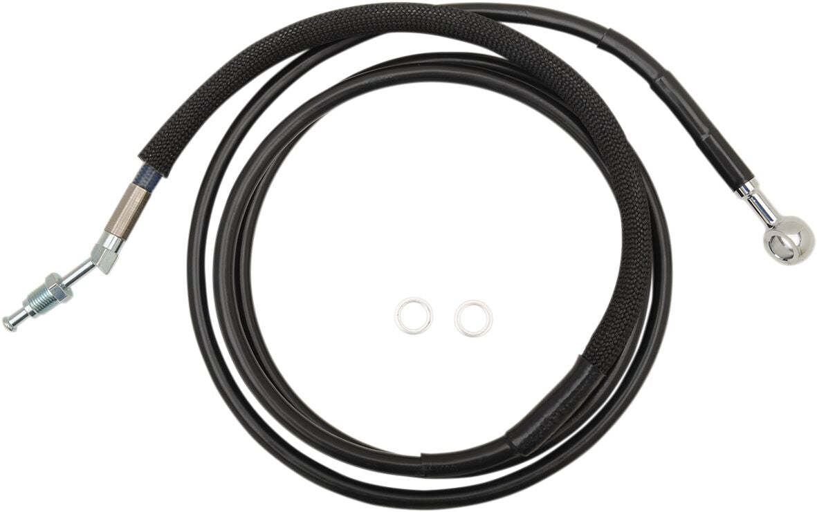 Drag Specialties Clucth Line Black Vinyl Coated Stainless Steel Hydraulic Hose Hydraulic Clutch Drag Specialties