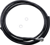 Drag Specialties Clucth Line Black Vinyl Coated + 4" Stainless Steel Hydraulic Hose Hydraulic Clutch Drag Specialties