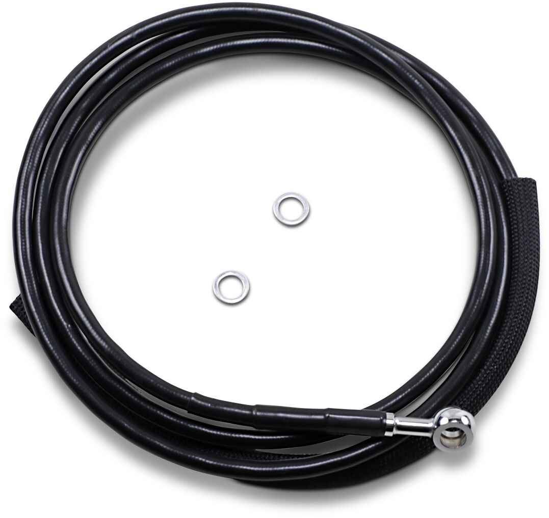 Drag Specialties Clucth Line Black Vinyl Coated + 4" Stainless Steel Hydraulic Hose Hydraulic Clutch Drag Specialties