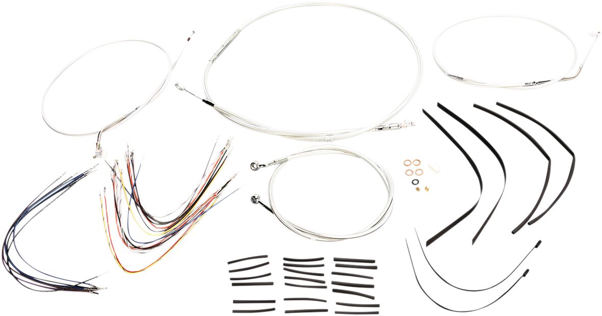 Magnum Shielding Control Cable Kit Sportster Sterling Chromite® Ii Nature Brake & Clutch Lines Magnum Shielding