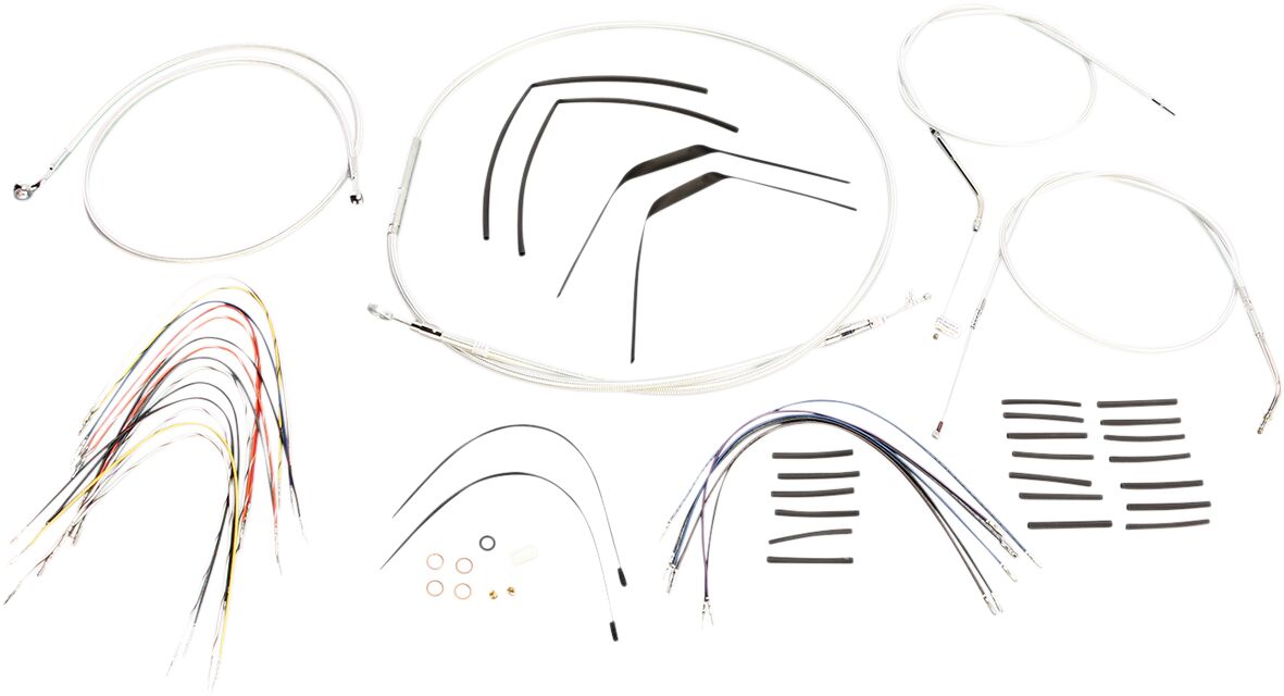 Magnum Shielding Control Cable Kit Sportster Sterling Chromite® Ii Nature Brake & Clutch Lines Magnum Shielding