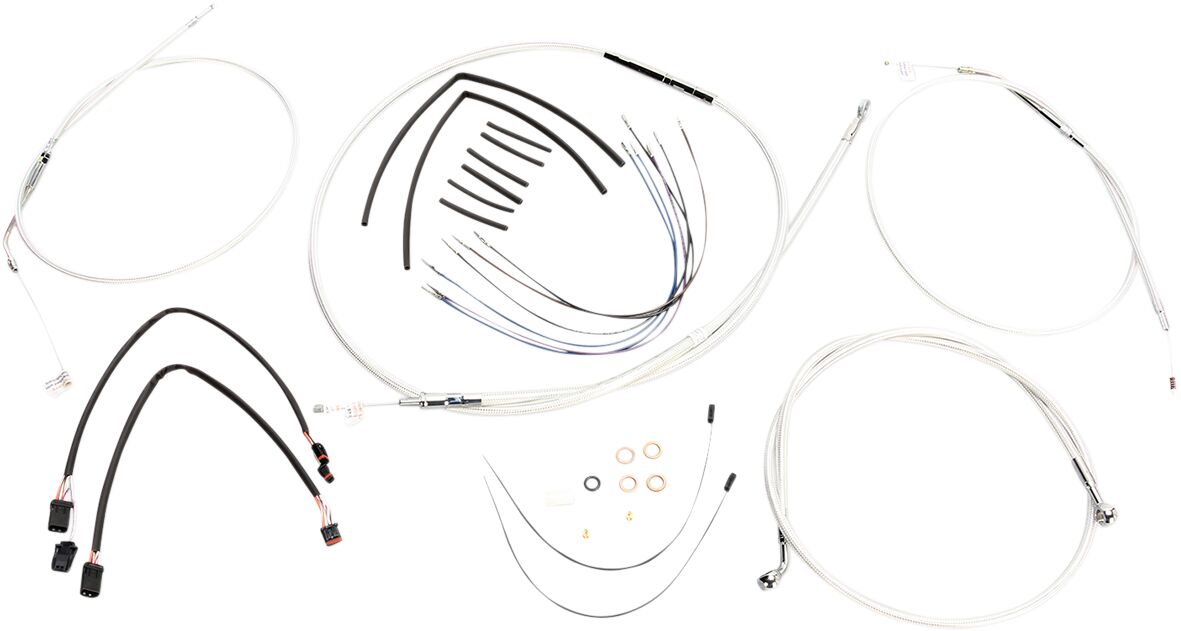 Magnum Shielding Control Cable Kit Sportster Sterling Chromite® Ii Nature Brake & Clutch Lines Magnum Shielding