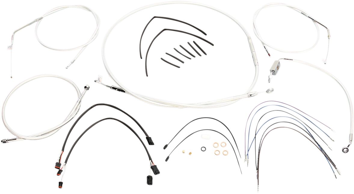 Magnum Shielding Control Cable Kit Sportster Sterling Chromite® Ii Nature Brake & Clutch Lines Magnum Shielding