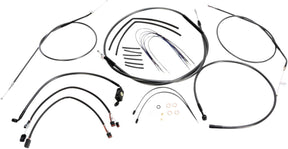 Magnum Shielding Control Cable Kit Sportster Chrome Black Brake & Clutch Lines Magnum Shielding
