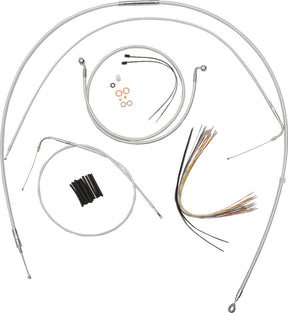 Magnum Shielding Handlebar Installation Kit Designer Sterling Chromite® Ii Chrome Nature/Clear Brake & Clutch Lines Magnum Shielding