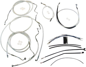 Magnum Shielding Handlebar Installation Kit Designer Sterling Chromite® Ii Chrome Nature/Clear Brake & Clutch Lines Magnum Shielding