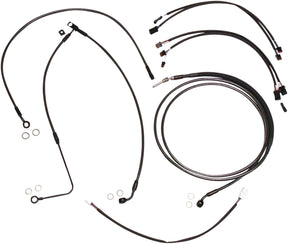 Magnum Shielding Handlebar Installation Kit Designer Black Pearl Chrome Black/Clear Brake & Clutch Lines Magnum Shielding