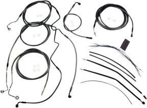 Magnum Shielding Handlebar Installation Kit Designer Black Pearl Chrome Black/Clear Brake & Clutch Lines Magnum Shielding