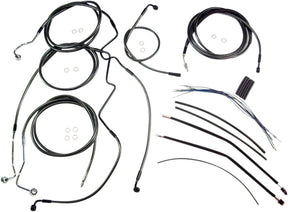 Magnum Shielding Handlebar Installation Kit Designer Black Pearl Chrome Black/Clear Brake & Clutch Lines Magnum Shielding