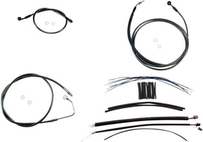 Magnum Shielding Handlebar Installation Kit Designer Black Pearl Chrome Black/Clear Brake & Clutch Lines Magnum Shielding