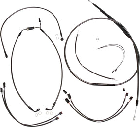 Magnum Shielding Handlebar Installation Kit Designer Black Pearl Chrome Black/Clear Brake & Clutch Lines Magnum Shielding