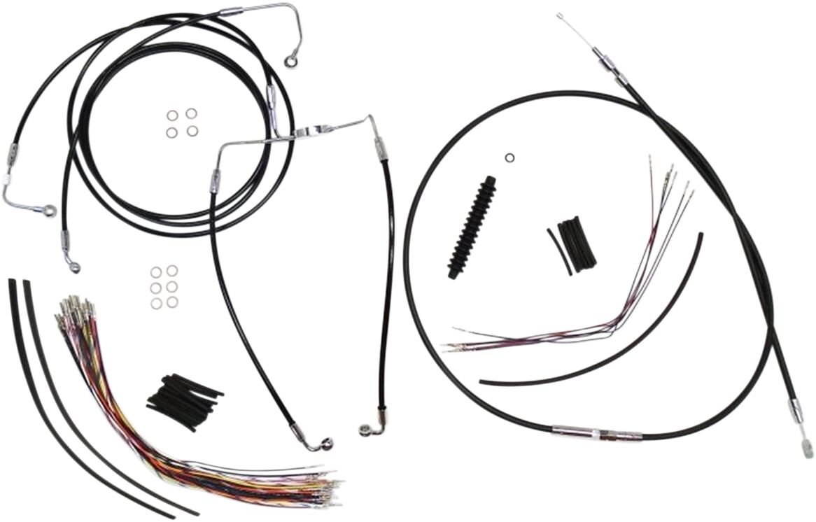 Magnum Shielding Control Cable Kit Handlebar Xr Oe Style Abs Black Brake & Clutch Lines Magnum Shielding