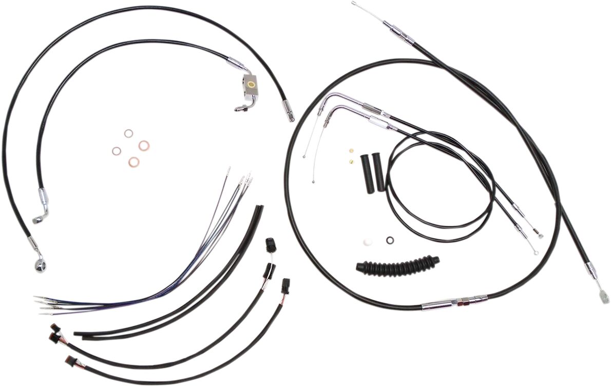 Magnum Shielding Control Cable Kit Handlebar Xr Oe Style Abs Black Brake & Clutch Lines Magnum Shielding