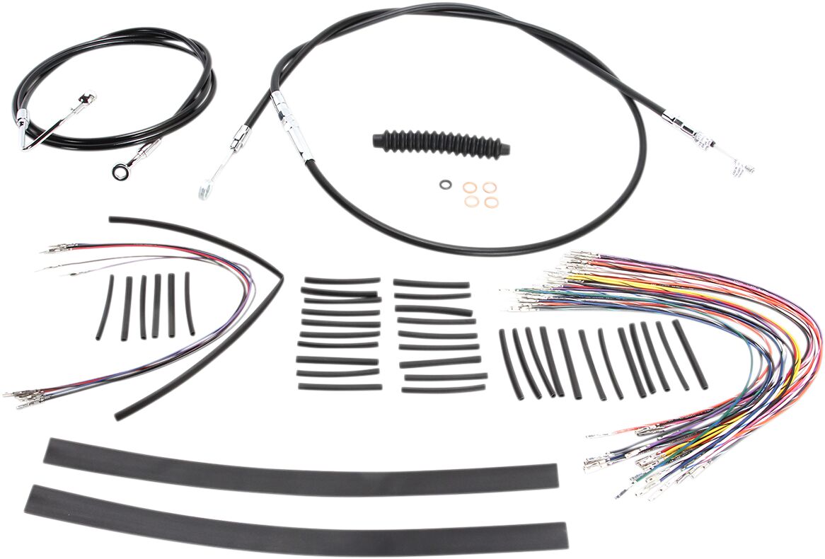 Magnum Shielding Control Cable Kit Handlebar Xr Oe Style Abs Black Brake & Clutch Lines Magnum Shielding